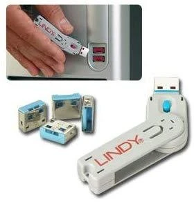 LINDY USB blokatorius su raktu