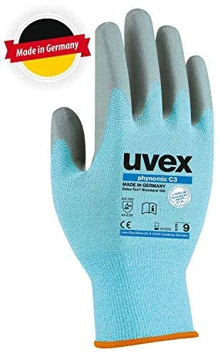 Uvex Phynomic C3 darbo pirštinė su pilku polimerų padengimu