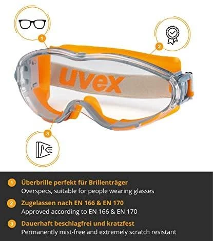 Uvex Ultrasonic akiniai su funkcijų piktogramomis