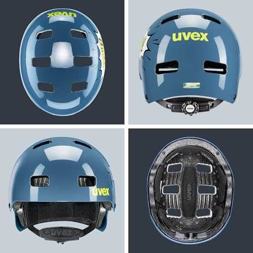 Šalmas Uvex kid 3 stone mėlynas pow-55-58CM