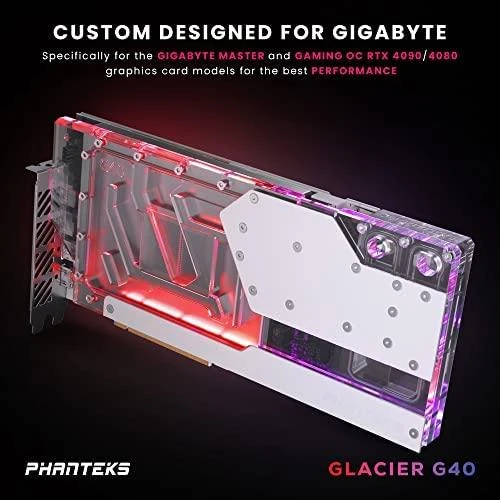 Phanteks Glacier G40 RTX vandens blokas su LED apšvietimu