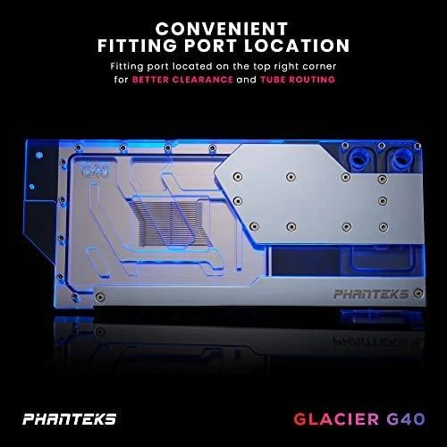 Phanteks PHANTEKS Glacier G40 RTX 4090 Waterblock su galine plokšte Gigabyte, D-RGB - chromas