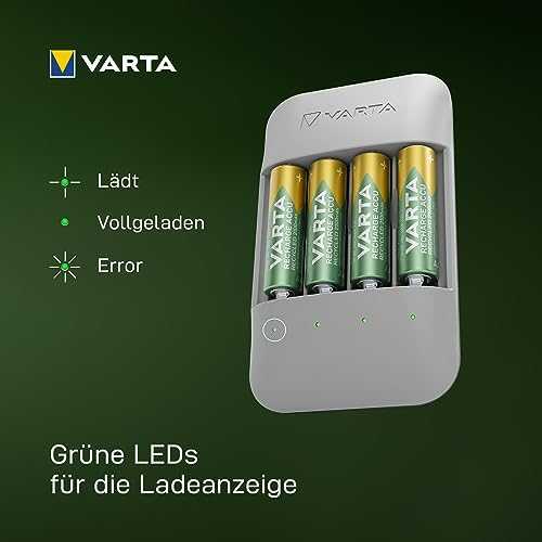Varta Eco Charger Pro perdirbtas + 4 x 2100 mAh AA 57683 101 121