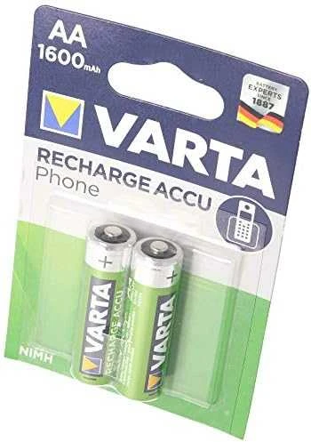 Varta AA Įkraunami Elementai 1600mAh 1,2V 2 Vnt