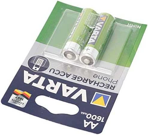 Varta AA Įkraunami Elementai 1600mAh 1,2V 2 Vnt