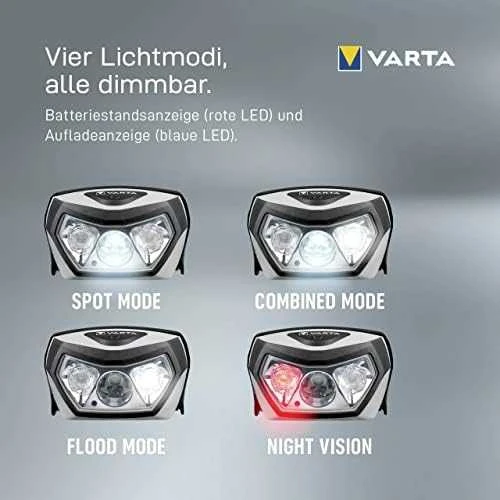 Varta Outdoor sports H30R Wireless PRO 18650 prožektorius