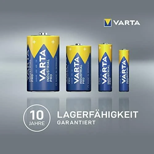 Varta Industrial Pro LR14 C 1,5V 7800mAh elementas 4014, 20 vnt.