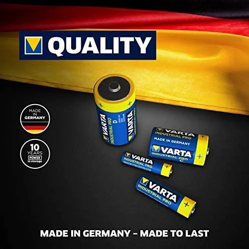 Varta Industrial Pro LR14 C 1,5V 7800mAh elementas 4014, 20 vnt.