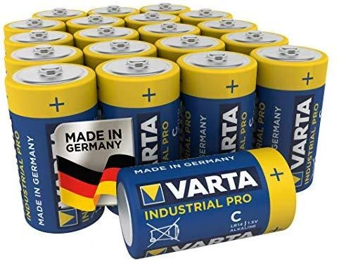 Varta Industrial Pro LR14 C 1,5V 7800mAh elementas 4014, 20 vnt.