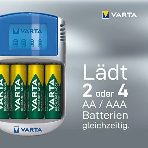 Elementų kroviklis VARTA Power LCD