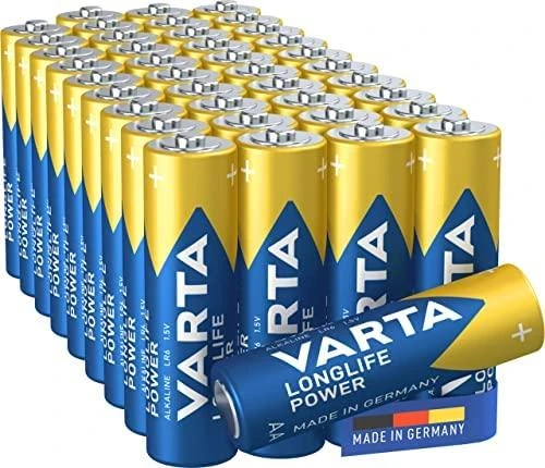Varta AA baterijų 40 vienetų pakuotė