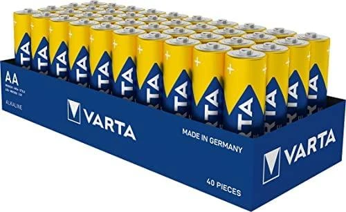 Varta AA baterijos, 40 vienetų pakuotė