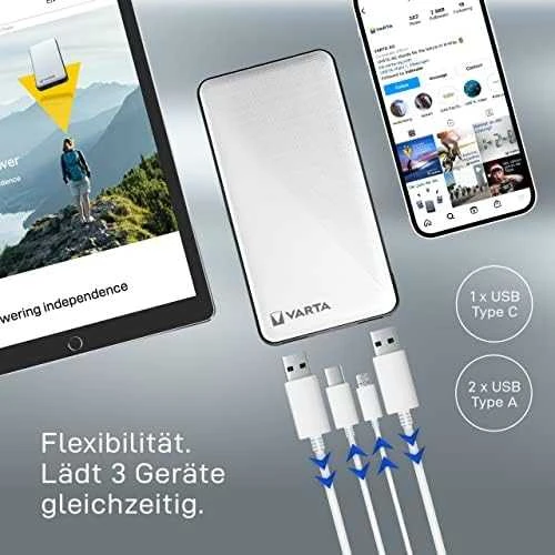 Varta Power bank Energy 5000mAh 57975 išorinė baterija (powerbank)