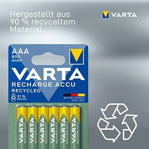 Varta Akku RECHARGE AAA HR03 800mAh 2St.