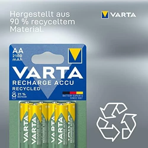 Varta Recycled AA 2100mAh Įkraunama baterija Nikelio-metalo hidridas (NiMH)