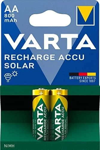 Varta AA HR6 Pakraunamos Baterijos Solar 800mAh 2vnt