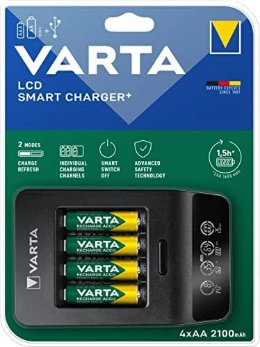 Varta LCD Smart + 4 x AA 2100 mAh 56706