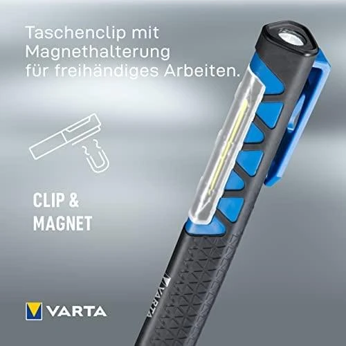 Varta 85131000 Rankinis žibintuvėlis Juoda COB LED