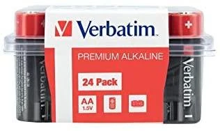 Verbatim AA šarminės baterijos, pakuotė 24 vnt.