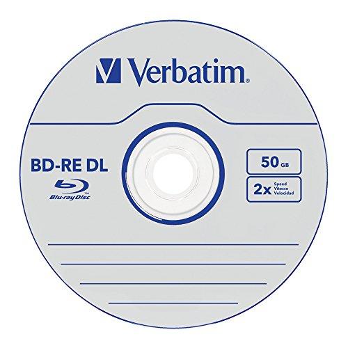 VERBATIM 5x BD-RE Dual Layer 50GB 2x Jewel Case baltas mėlynas paviršius