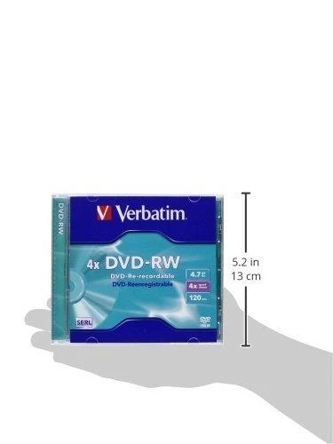 Verbatim DVD+RW, 4x, 4.7GB, 5vnt (43285)