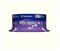 Verbatim DVD+R Double Layer 8x Matt Sidabrinis 25pk Spindle 8,5 GB DVD+R DL 25 vnt