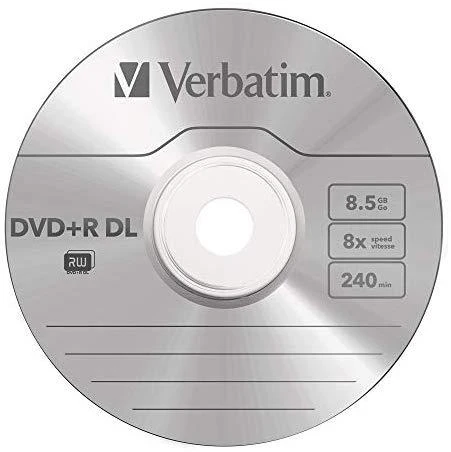 Verbatim DVD+R 8x 8.5GB DL Matte sidabrinis 10 vnt. pakuotė