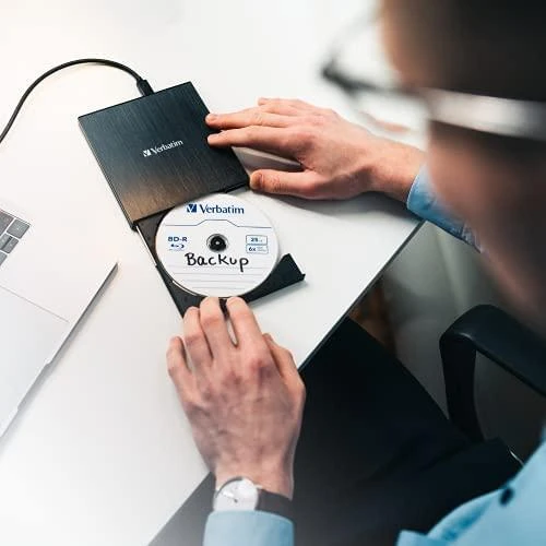 Verbatim 43889 optinių diskų įrenginys Juoda Blu-Ray RW