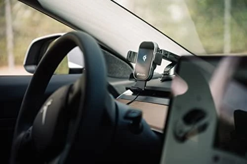 Automobilinis telefono laikiklis su beilaidžiu įkrovimu Verbatim FWC-02 15W Qi 49553