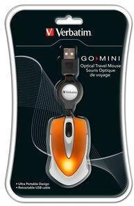 Verbatim Go Mini kompiuterinė pelė USB A tipo Optinis 1000 DPI