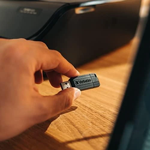 Verbatim PinStripe USB atmintukas 64 GB USB A tipo 2.0 Juoda