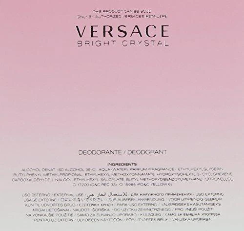 Versace Bright Crystal purškiamas dezodorantas moterims, 50 ml
