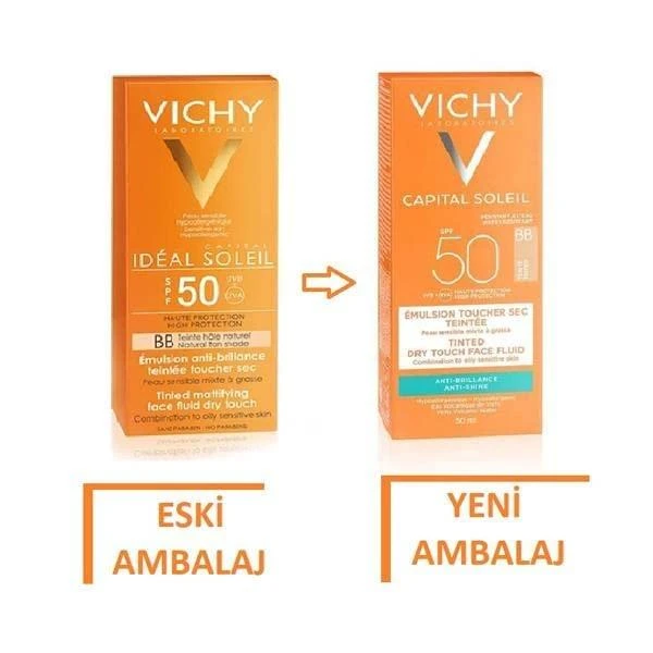 Vichy Ideal Soleil BB Spf50 Natural Tan Shade BB kremas saugantis nuo saulės 50ml