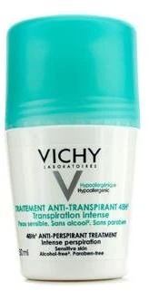 Rutulinis dezodorantas - antiperspirantas Vichy Intense Roll On 48H, 50 ml