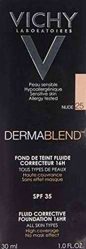 Vichy Dermablend Korekcinis pagrindas, 16h 25 Nude 30ml