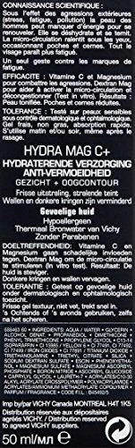 Vichy Homme Hydramag C Anti Fatigue Hydrating Care drėkinantis veido ir akių kremas vyrams, 50 ml