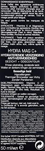 Vichy Homme Hydramag C Anti Fatigue Hydrating Care drėkinantis veido ir akių kremas vyrams, 50 ml