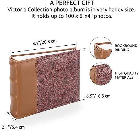 Victoria Collection Albumas B 10x15/100M Flower-4, raudonas