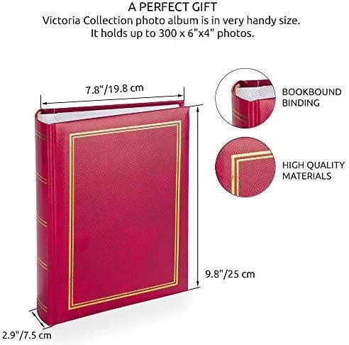 Victoria Collection Albumas B 10x15/300 M-2 Classic, raudonas