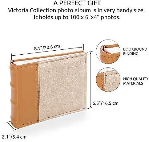 Victoria Collection Album B 10x15/100M Flower-3, smėlio
