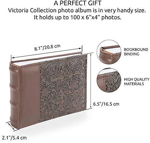Victoria Collection Albumas B 10x15/100M Flower-4, ruda