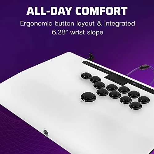 PDP Victrix Pro FS-12 arkadinis kovos lazdas, baltas, licencijuotas