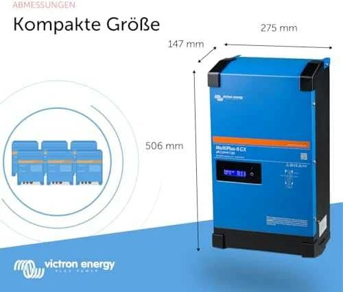 Victron MultiPlus keitiklio techniniai matmenys