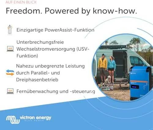 Victron Energy MultiPlus informacinė grafika su kemperiu
