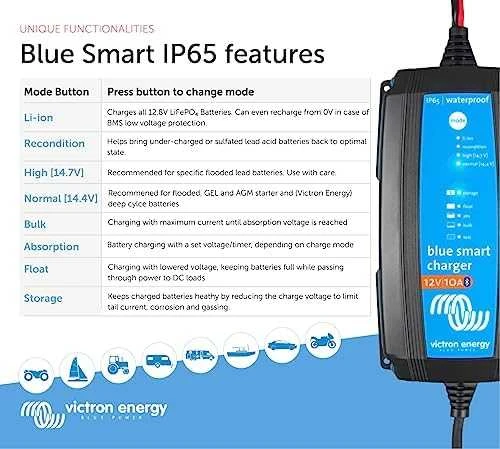 Victron Energy Mėlyna Smart Baterija Charger 12/10