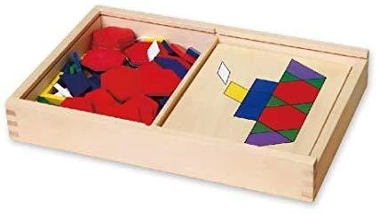 Viga Žaidimų Kirtimė Mozaika 148 detalių Geometrinė Montessori