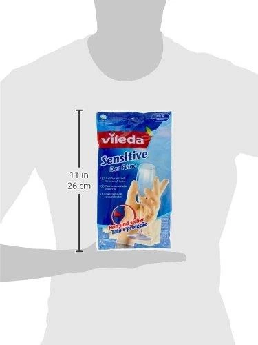 Pirštinės guminės Vileda, M dydžio
