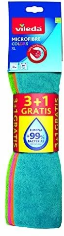 Mikropluošto šluostės Vileda Color XL 4vnt