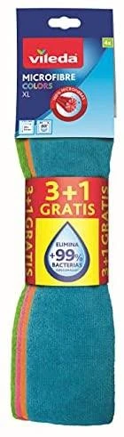 Mikropluošto šluostės Vileda Color XL 4vnt