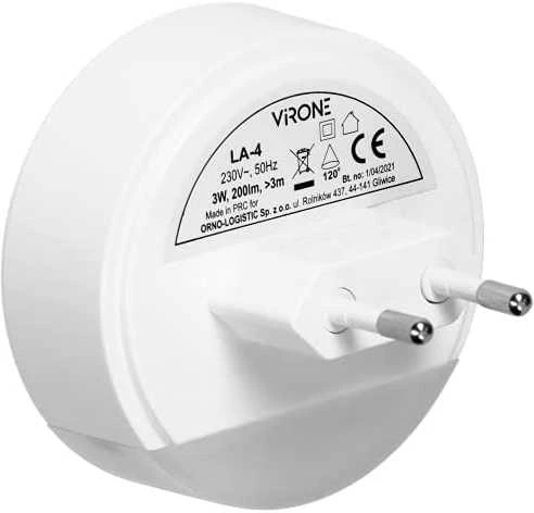 Orno LED naktinė lemputė su judesio jutikliu, su koridoriaus funkcija 0,2W/3W, 200lm
